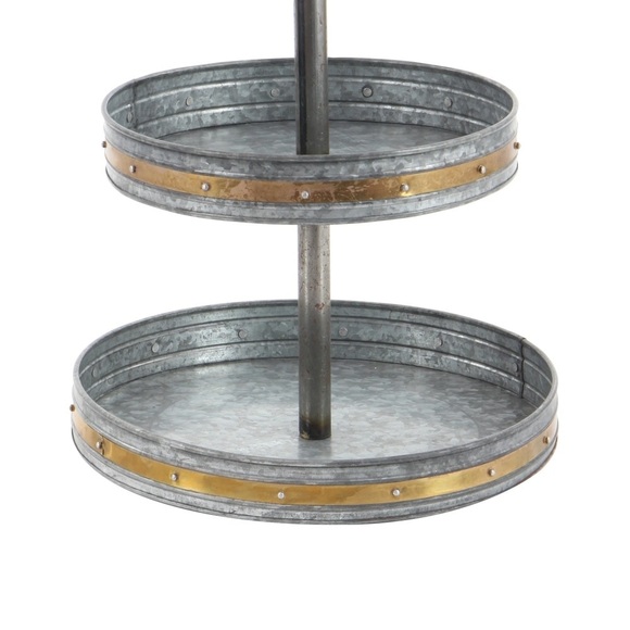 The Gray Barn Jartop Galvanize 3-Tier Tray - Picture 3 of 4